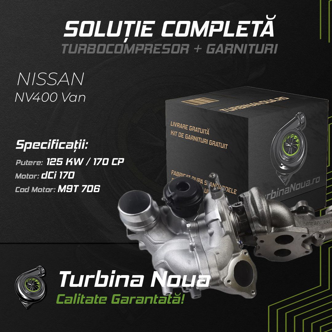 Turbina NISSAN NV400 Van dCi 170 125 KW / 170 CP Noua - Image 2