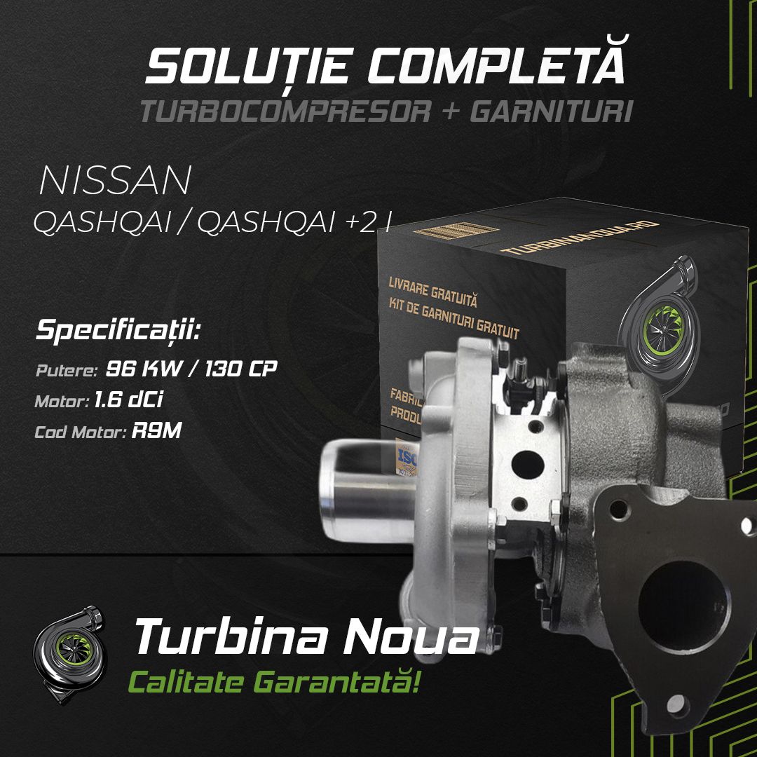 Turbina NISSAN QASHQAI / QASHQAI +2 I 1.6 dCi 96 KW / 130 CP Noua - Image 2