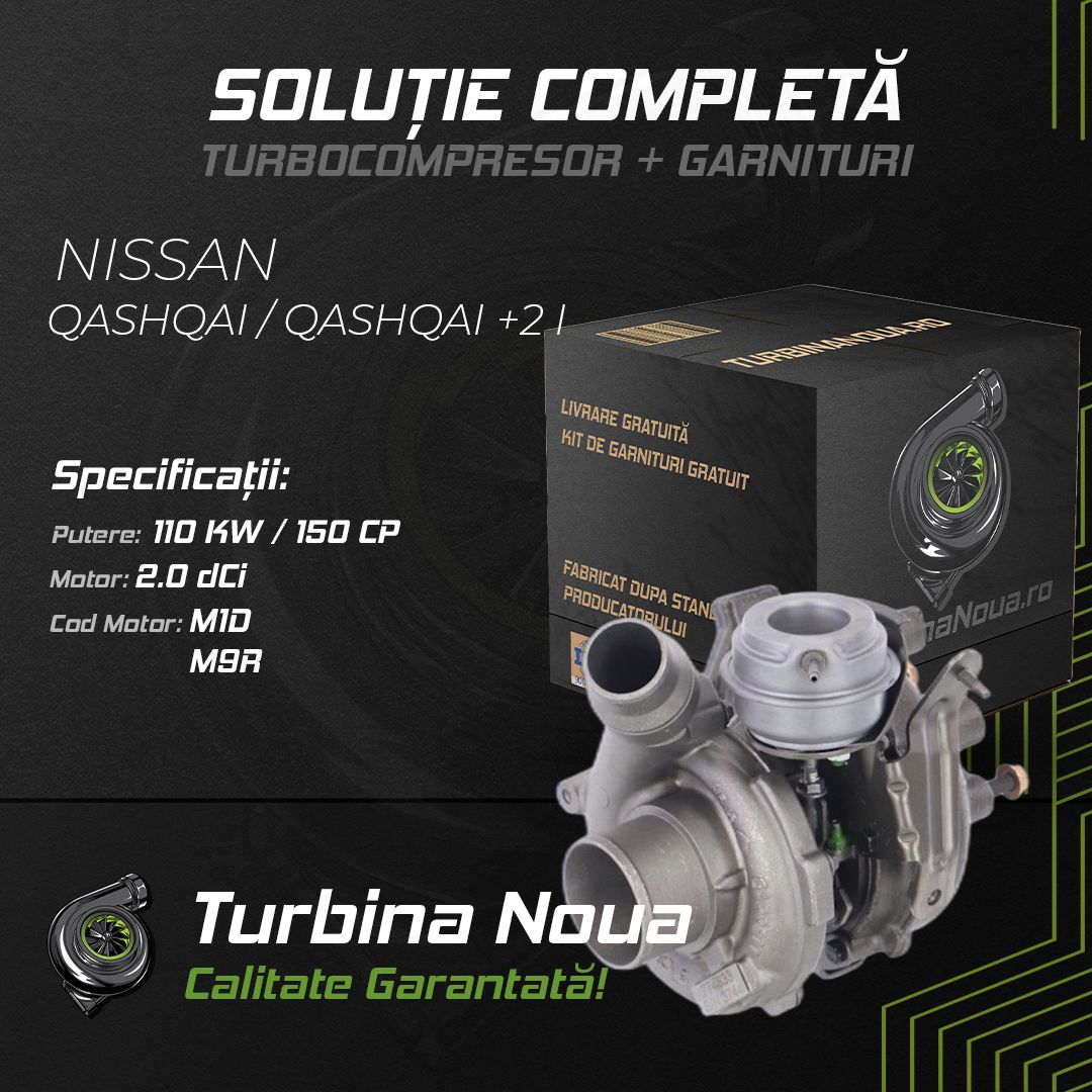 Turbina NISSAN QASHQAI / QASHQAI +2 I 2.0 dCi 110 KW / 150 CP Noua - Image 2
