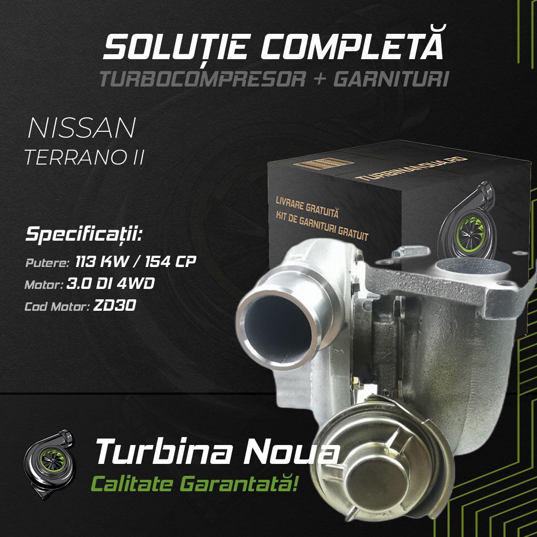 Turbina NISSAN TERRANO II 3.0 Di 4WD 113 KW / 154 CP Noua - Image 2