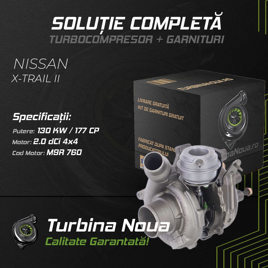 Turbina NISSAN X-TRAIL II 2.0 dCi 4x4 130 KW / 177 CP Noua - Image 2