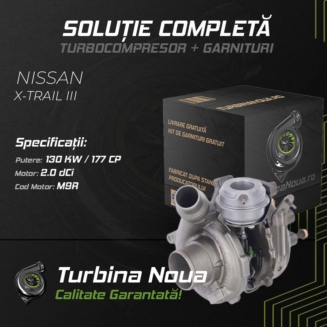 Turbina NISSAN X-TRAIL III 2.0 dCi 130 KW / 177 CP Noua - Image 2