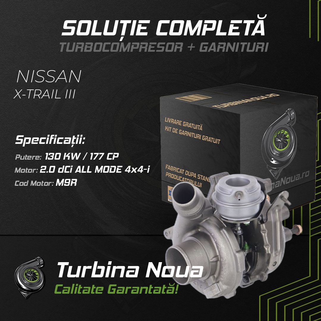 Turbina NISSAN X-TRAIL III 2.0 dCi ALL MODE 4x4-i 130 KW / 177 CP Noua - Image 2