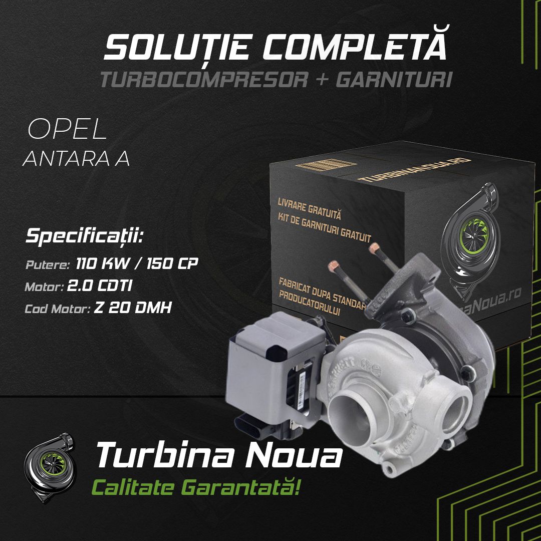 Turbina OPEL ANTARA A 2.0 CDTI 110 KW / 150 CP Noua - Image 2