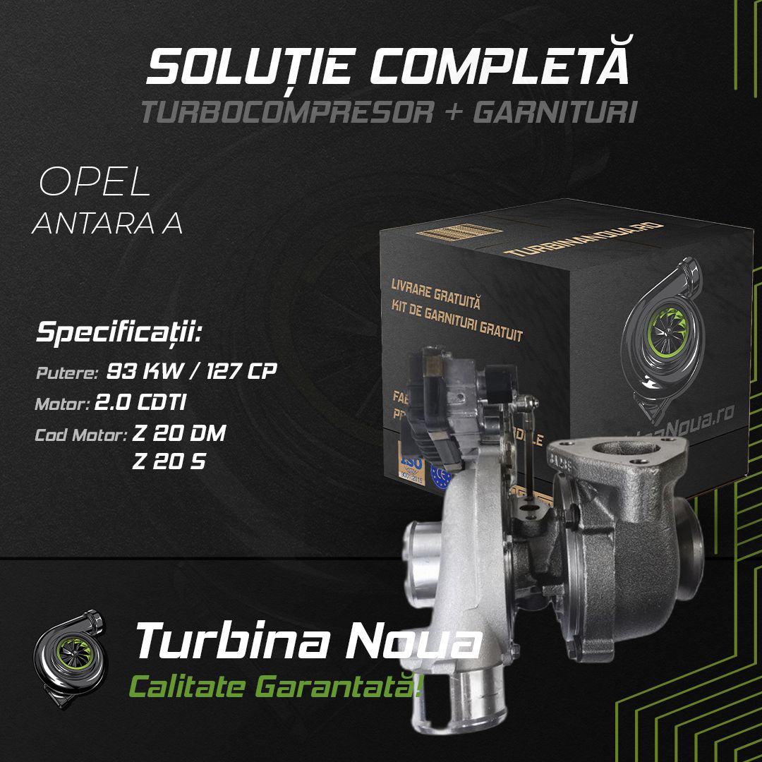 Turbina OPEL ANTARA A 2.0 CDTI 93 KW / 127 CP Noua - Image 2