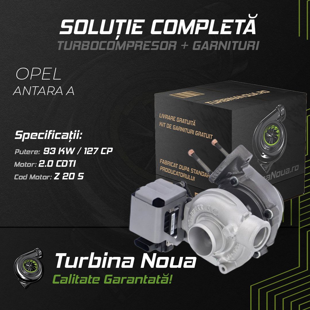 Turbina OPEL ANTARA A 2.0 CDTI 93 KW / 127 CP Noua - Image 2