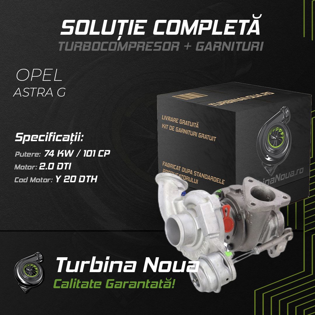 Turbina OPEL ASTRA G 2.0 DTI 74 KW / 101 CP Noua - Image 2