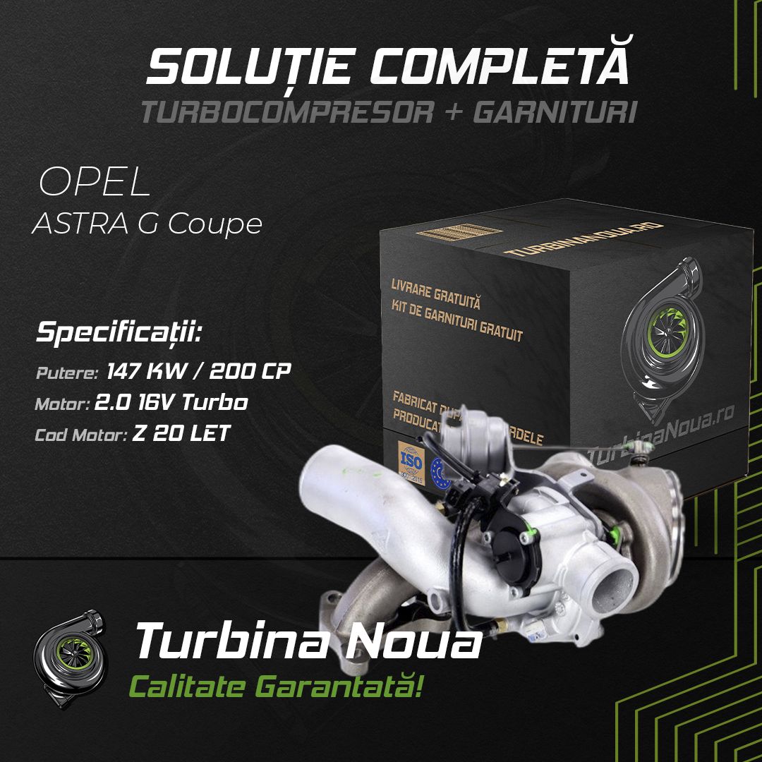 Turbina OPEL ASTRA G Coupe 2.0 16V Turbo 147 KW / 200 CP Noua - Image 2