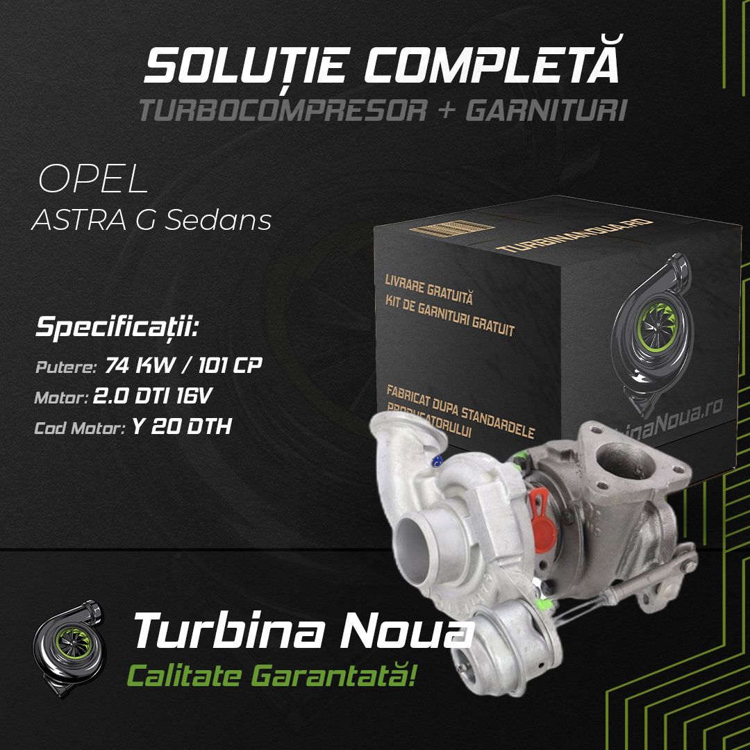 Turbina OPEL ASTRA G Sedans 2.0 DTI 16V 74 KW / 101 CP Noua - Image 2