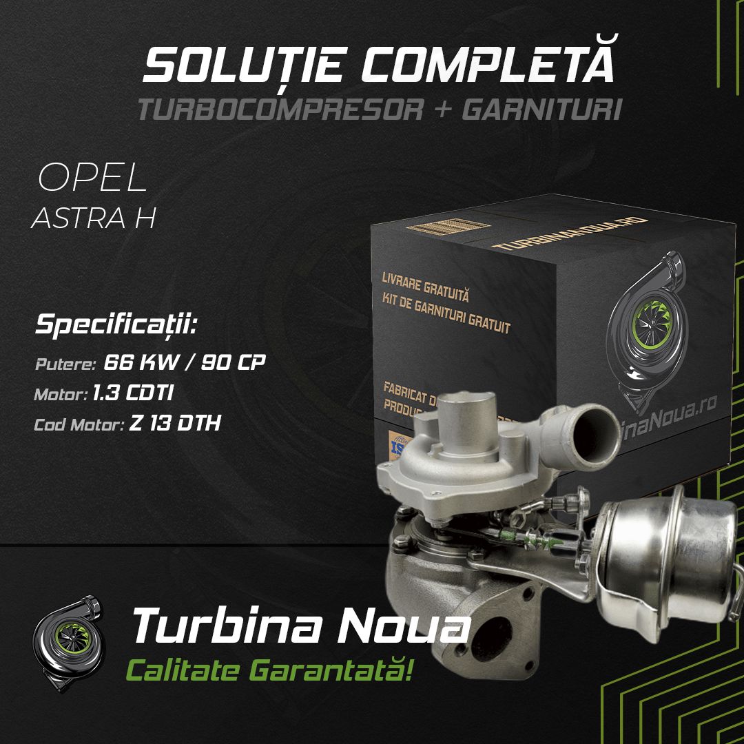 Turbina OPEL ASTRA H / 1.3 CDTI 66 KW / 90 CP Noua - Image 2