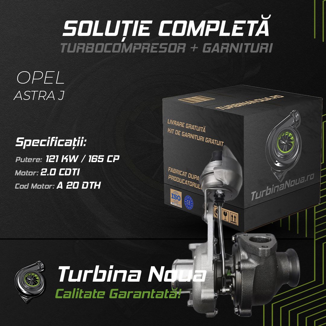 Turbina OPEL ASTRA J 2.0 CDTI 121 KW / 165 CP Noua - Image 2