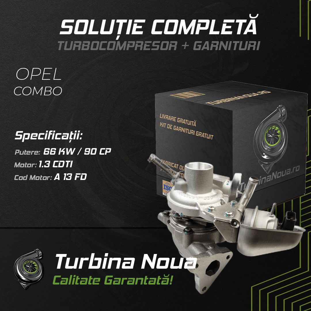 Turbina OPEL COMBO 1.3 CDTI 66 KW / 90 CP Noua - Image 2