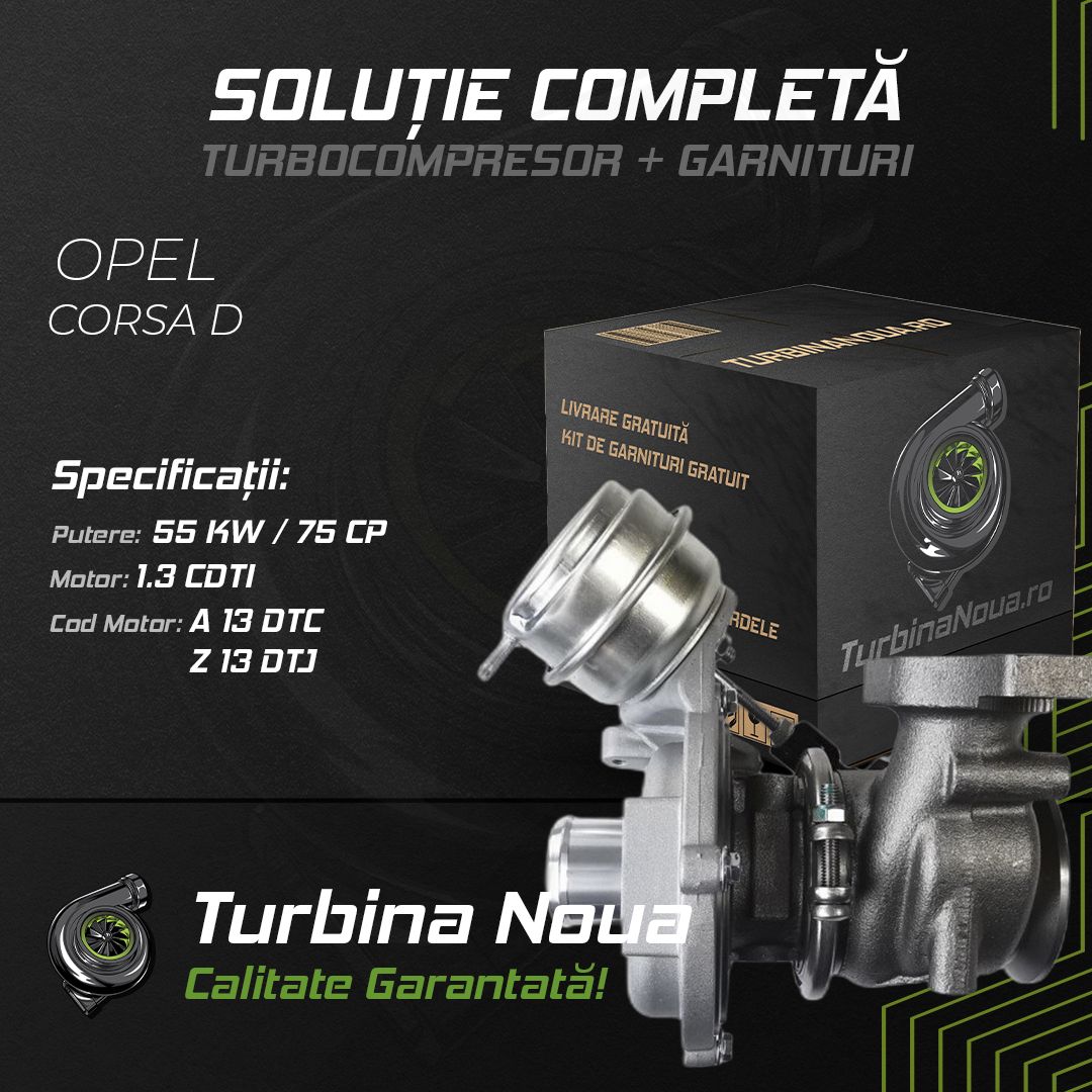 Turbina OPEL CORSA D 1.3 CDTI 55 KW / 75 CP Noua - Image 2