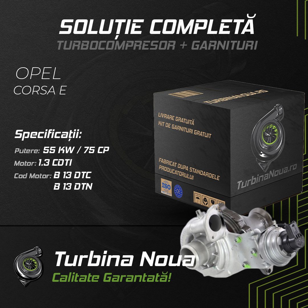 Turbina OPEL CORSA E 1.3 CDTI 55 KW / 75 CP Noua - Image 2