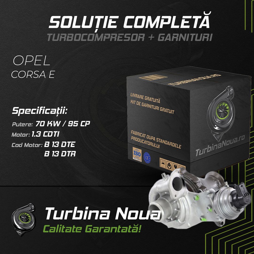 Turbina OPEL CORSA E 1.3 CDTI 70 KW / 95 CP Noua - Image 2