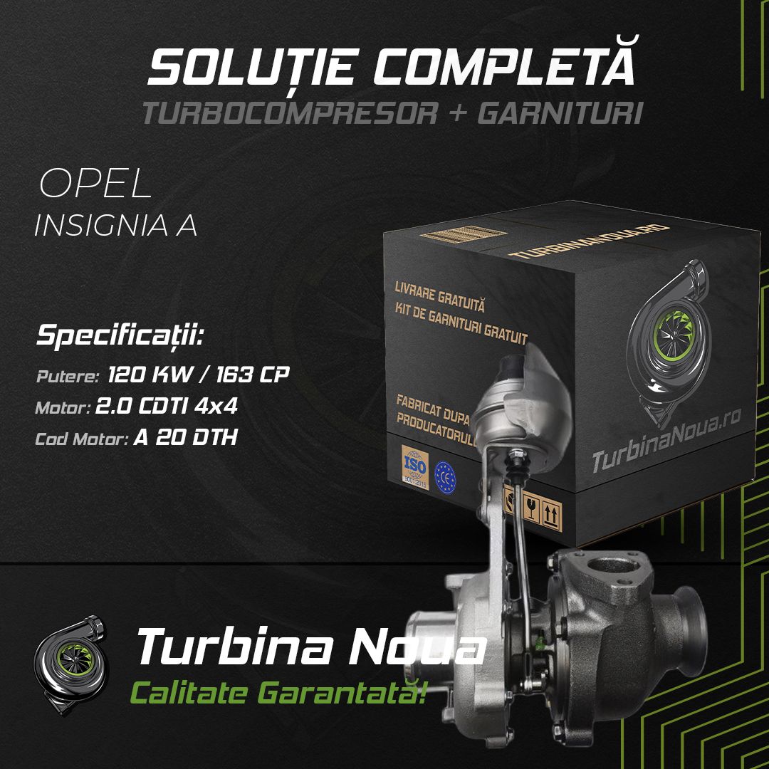 Turbina OPEL INSIGNIA A 2.0 CDTI 4x4 120 KW / 163 CP Noua - Image 2