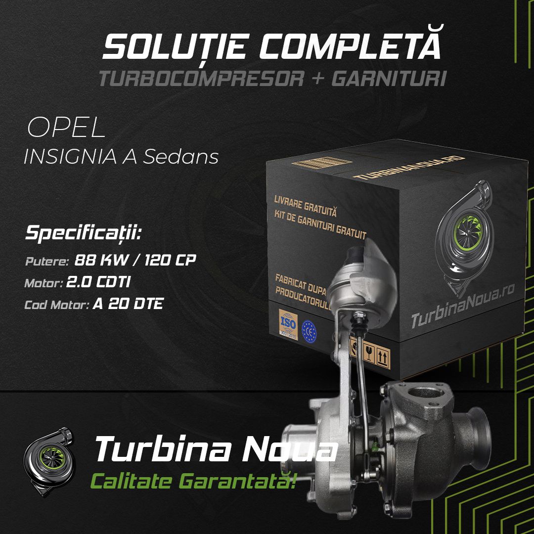 Turbina OPEL INSIGNIA A Sedans 2.0 CDTI 88 KW / 120 CP Noua - Image 2