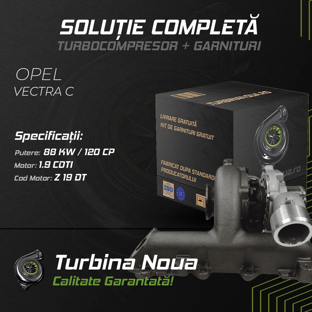 Turbina OPEL VECTRA C 1.9 CDTI 88 KW / 120 CP Noua - Image 2