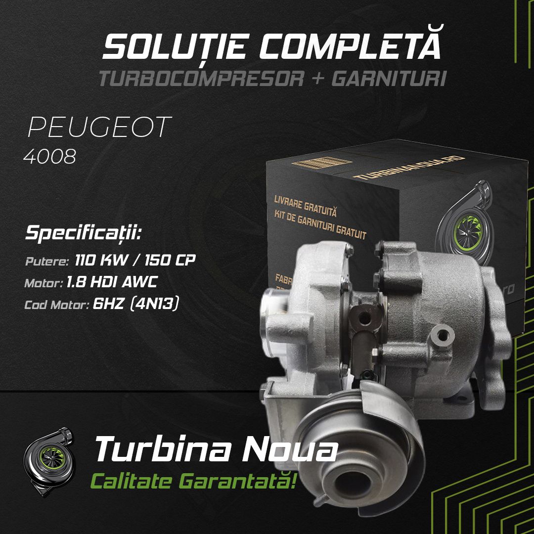Turbina PEUGEOT 4008 1.8 HDi AWC 110 KW / 150 CP Noua - Image 2