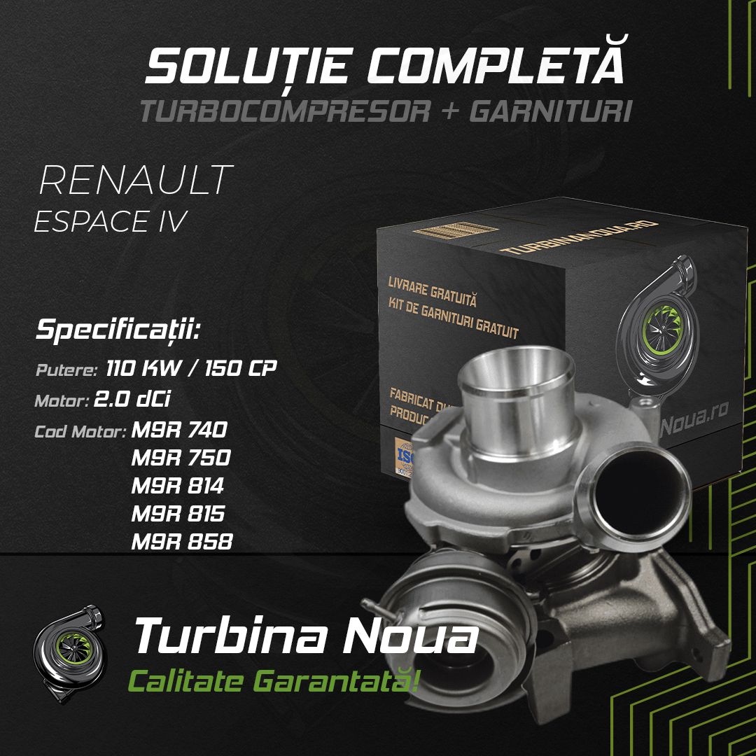 Turbina RENAULT ESPACE IV 2.0 dCi 110 KW / 150 CP Noua - Image 2