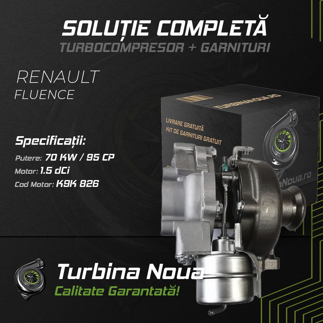 Turbina RENAULT FLUENCE 1.5 dCi 70 KW / 95 CP Noua - Image 2