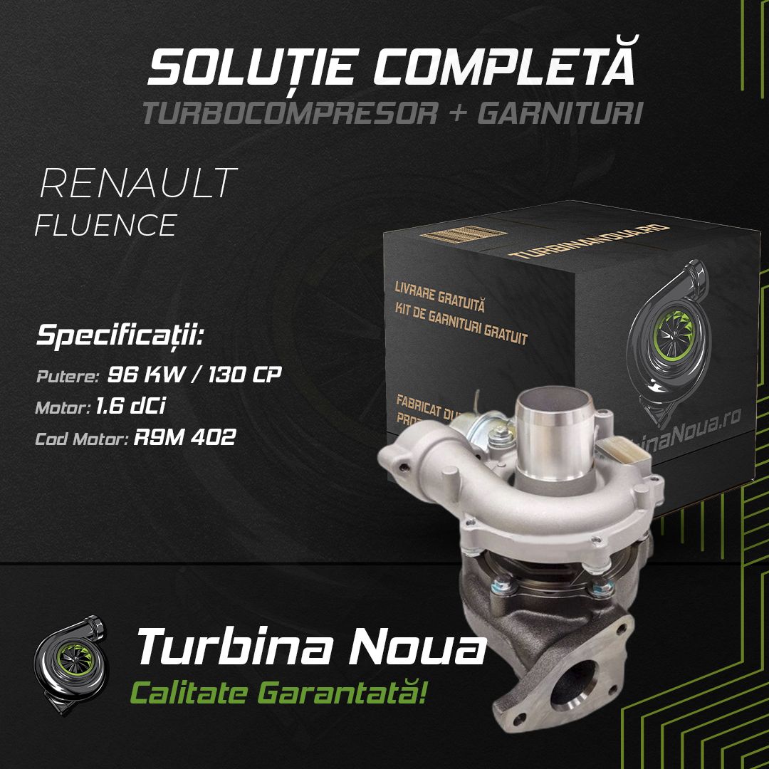 Turbina RENAULT FLUENCE 1.6 dCi 96 KW / 130 CP Noua - Image 2