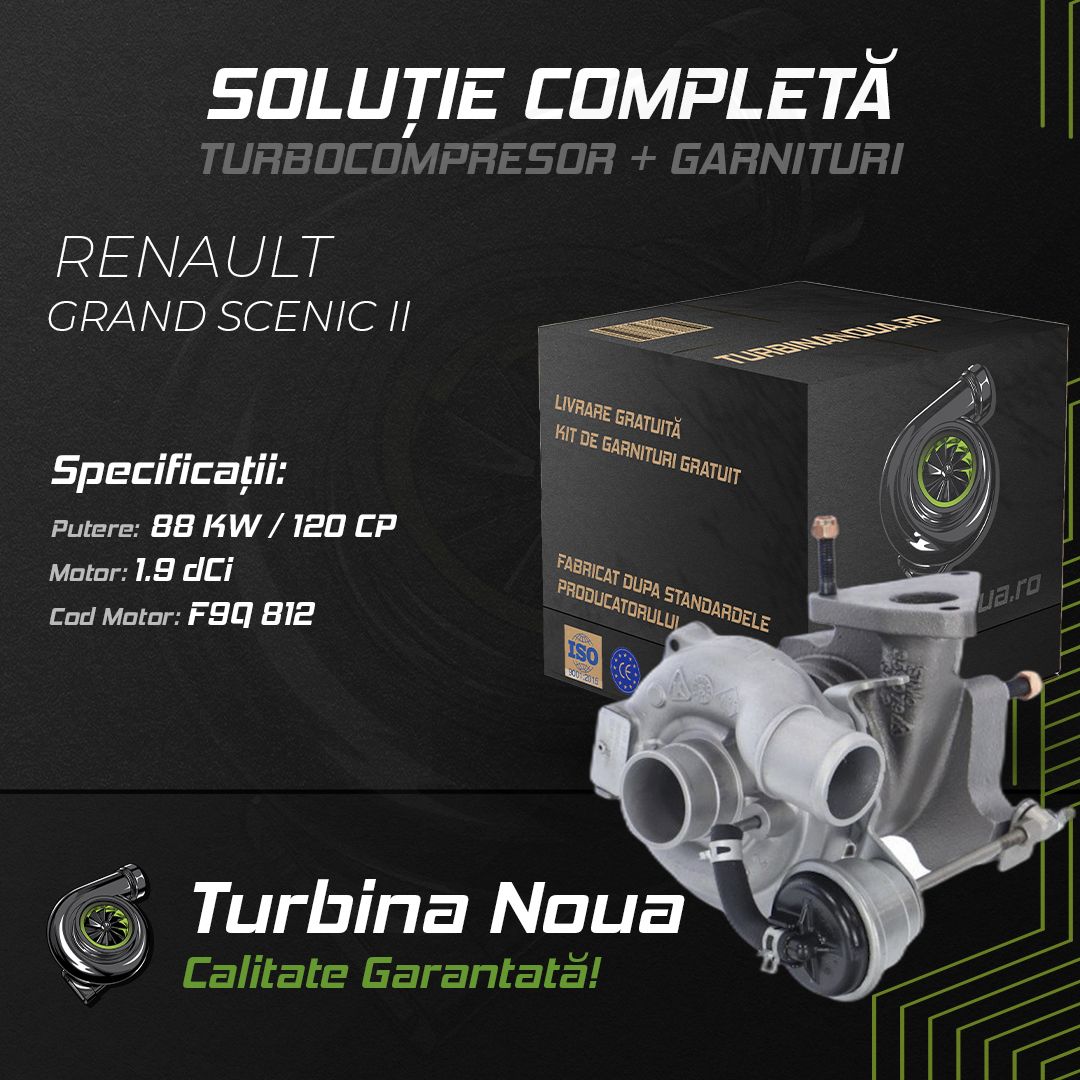 Turbina RENAULT GRAND SCENIC II 1.9 dCi 88 KW / 120 CP Noua - Image 2