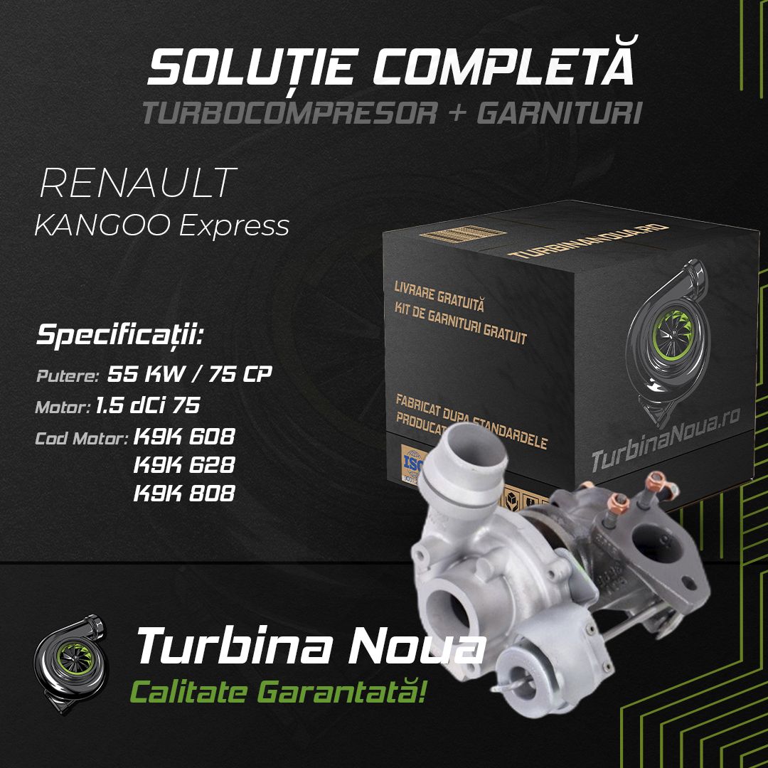 Turbina RENAULT KANGOO Express 1.5 dCi 75 55 KW / 75 CP Noua - Image 2