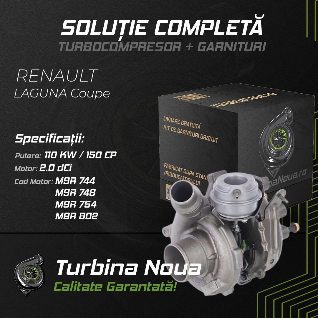 Turbina RENAULT LAGUNA Coupe 2.0 dCi 110 KW / 150 CP Noua - Image 2