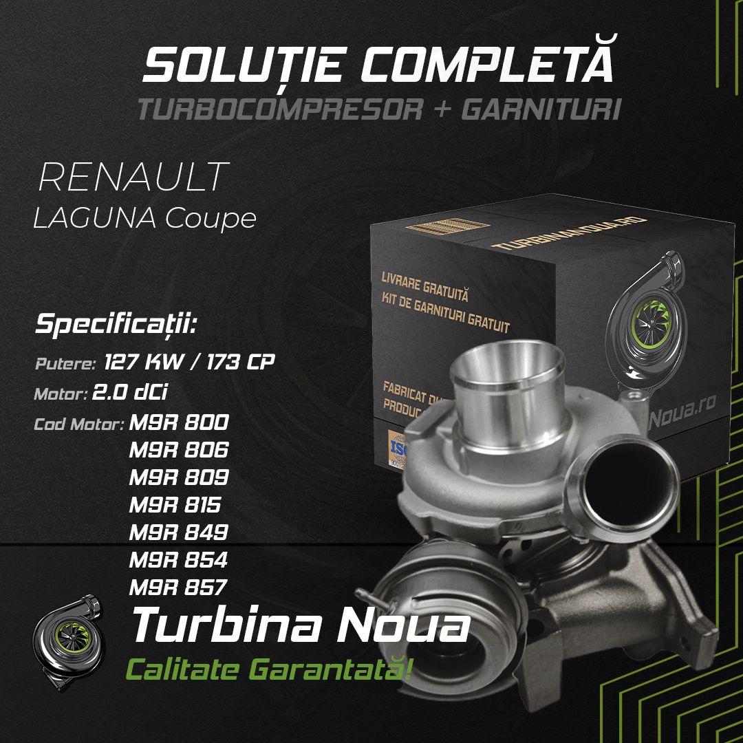 Turbina RENAULT LAGUNA Coupe 2.0 dCi 127 KW / 173 CP Noua - Image 2