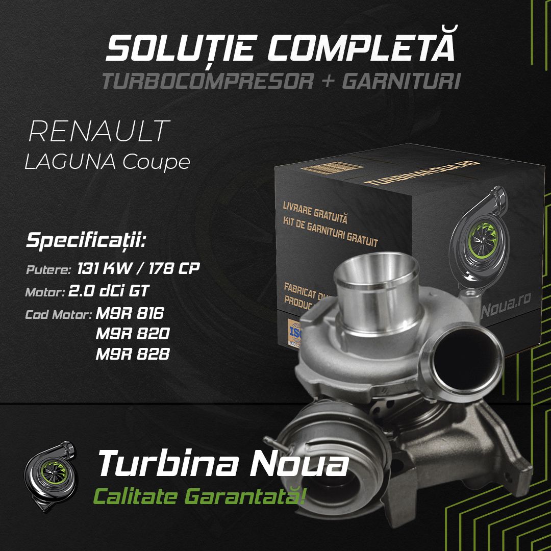 Turbina RENAULT LAGUNA Coupe 2.0 dCi GT 131 KW / 178 CP Noua - Image 2
