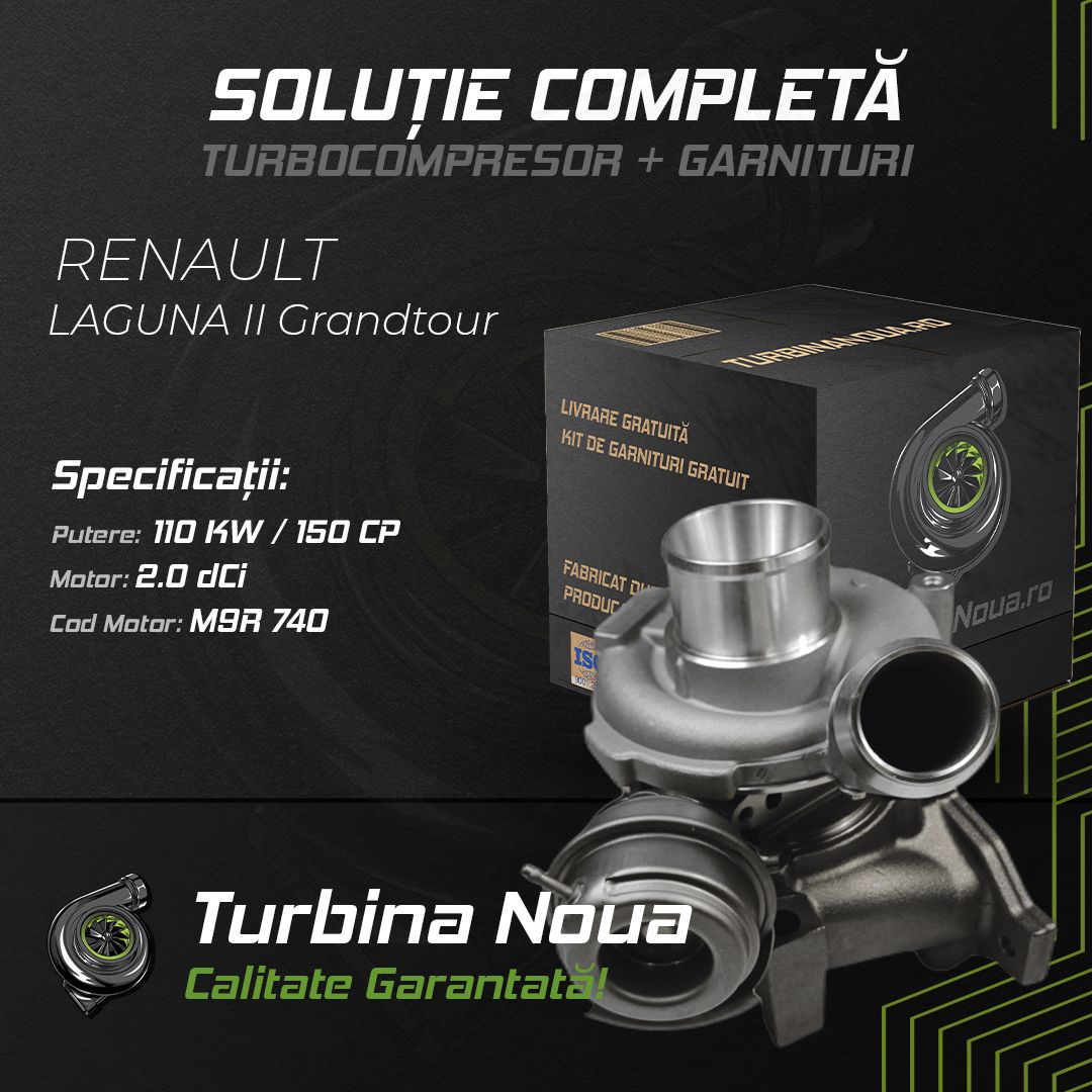 Turbina RENAULT LAGUNA II Grandtour 2.0 dCi 110 KW / 150 CP Noua - Image 2