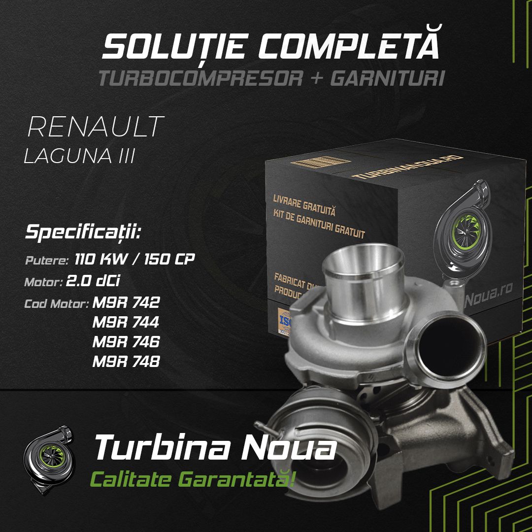 Turbina RENAULT LAGUNA III 2.0 dCi 110 KW / 150 CP Noua - Image 2