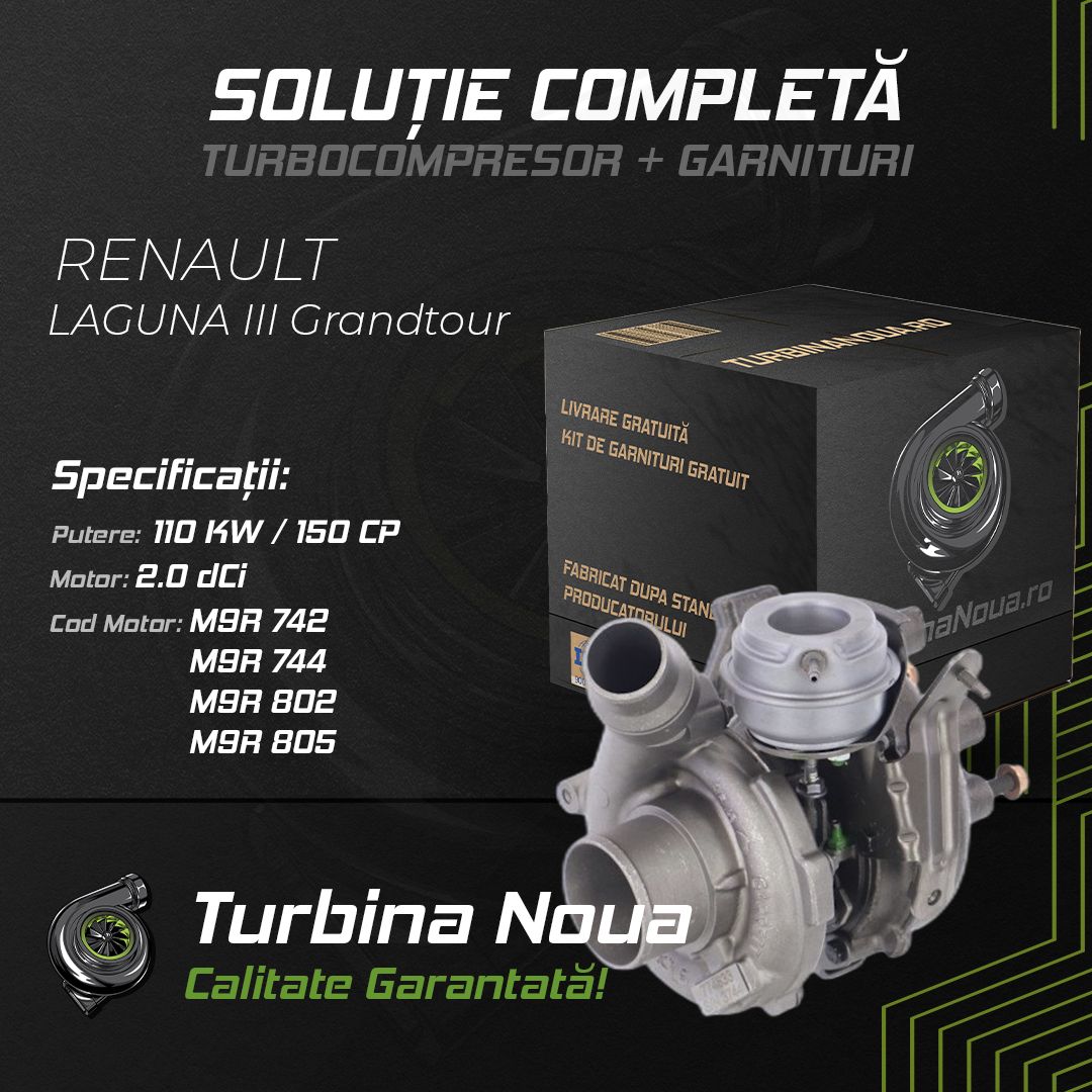 Turbina RENAULT LAGUNA III Grandtour 2.0 dCi 110 KW / 150 CP Noua - Image 2