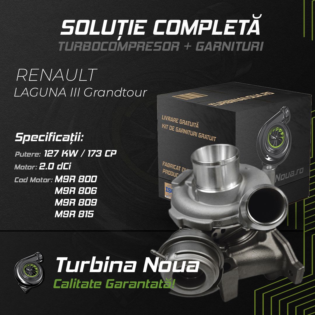 Turbina RENAULT LAGUNA III Grandtour 2.0 dCi 127 KW / 173 CP Noua - Image 2