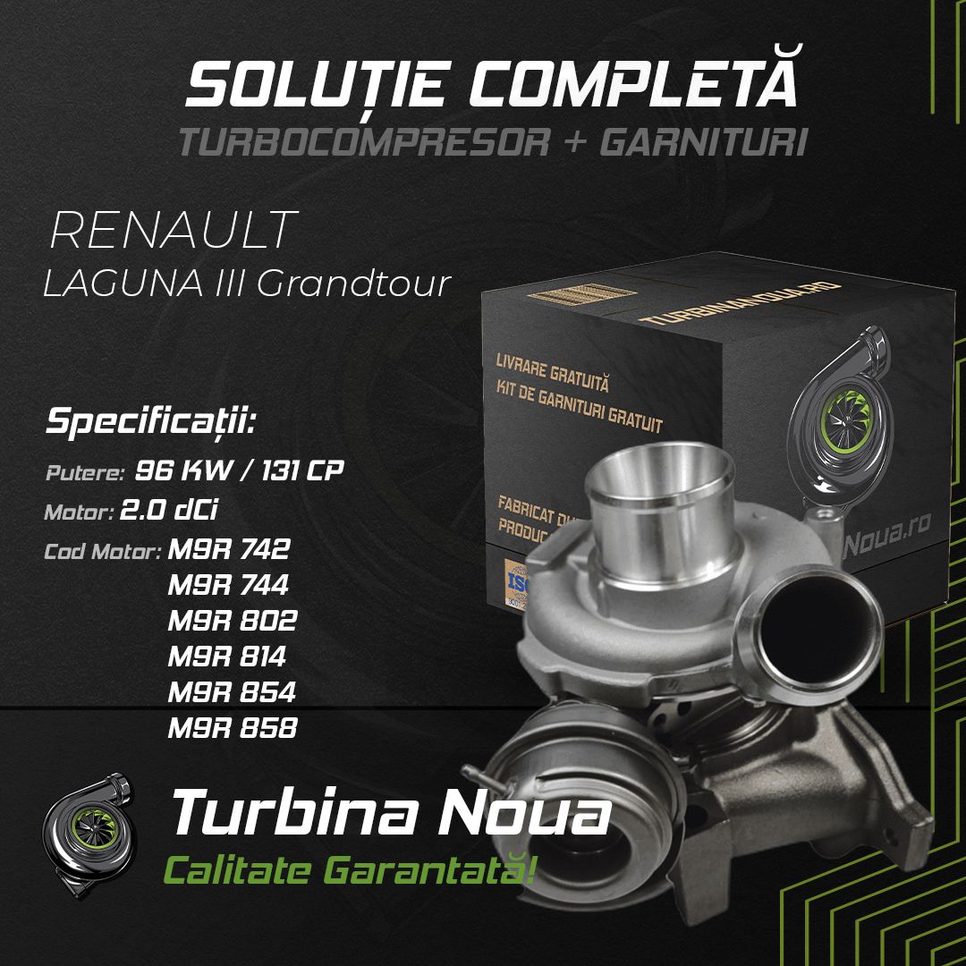 Turbina RENAULT LAGUNA III Grandtour 2.0 dCi 96 KW / 131 CP Noua - Image 2