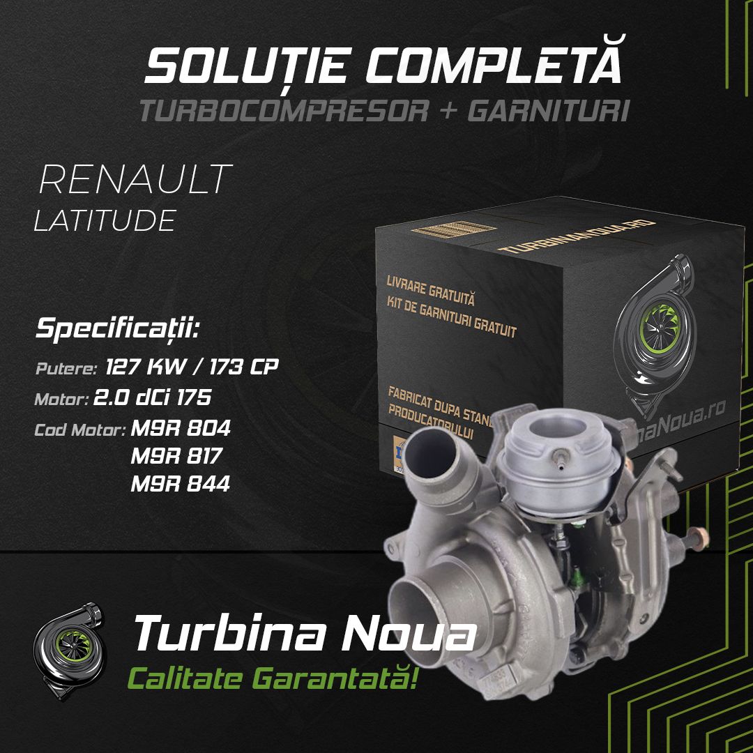 Turbina RENAULT LATITUDE 2.0 dCi 175 127 KW / 173 CP Noua - Image 2