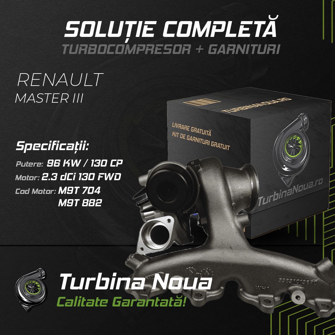 Turbina RENAULT MASTER III 2.3 dCi 130 FWD 96 KW / 130 CP Noua - Image 2