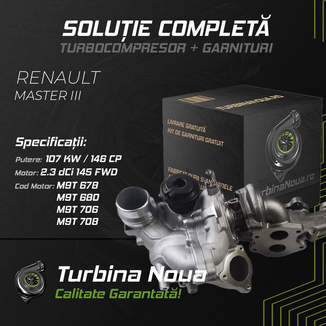Turbina RENAULT MASTER III 2.3 dCi 145 FWD 107 KW / 146 CP Noua - Image 2