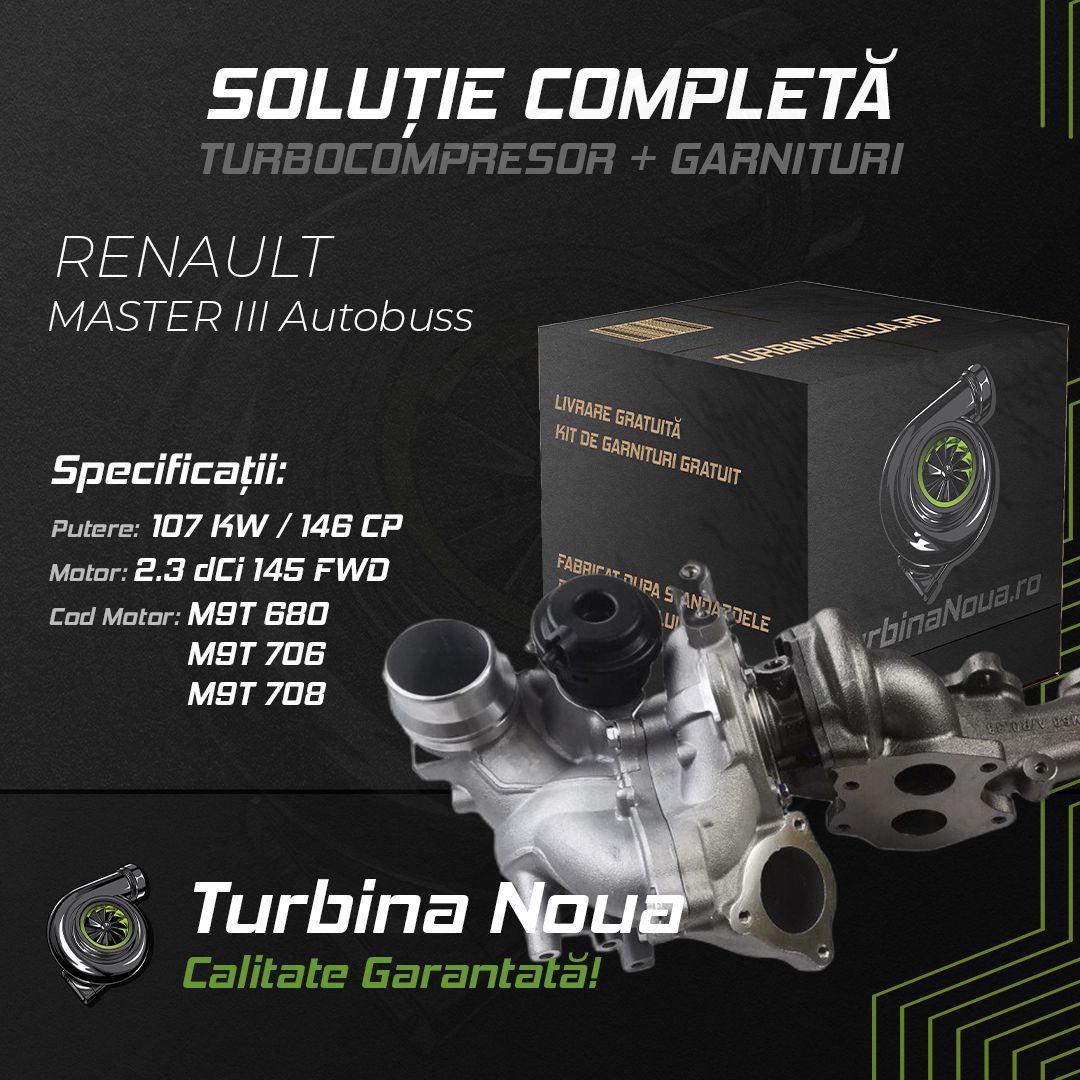 Turbina RENAULT MASTER III Autobuss 2.3 dCi 145 FWD 107 KW / 146 CP Noua - Image 2