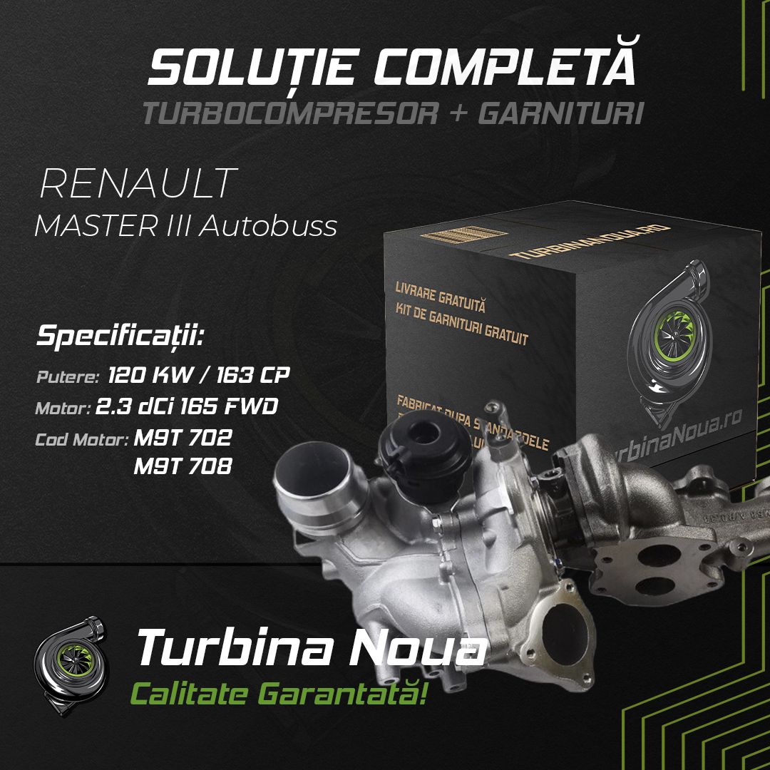 Turbina RENAULT MASTER III Autobuss 2.3 dCi 165 FWD 120 KW / 163 CP Noua - Image 2