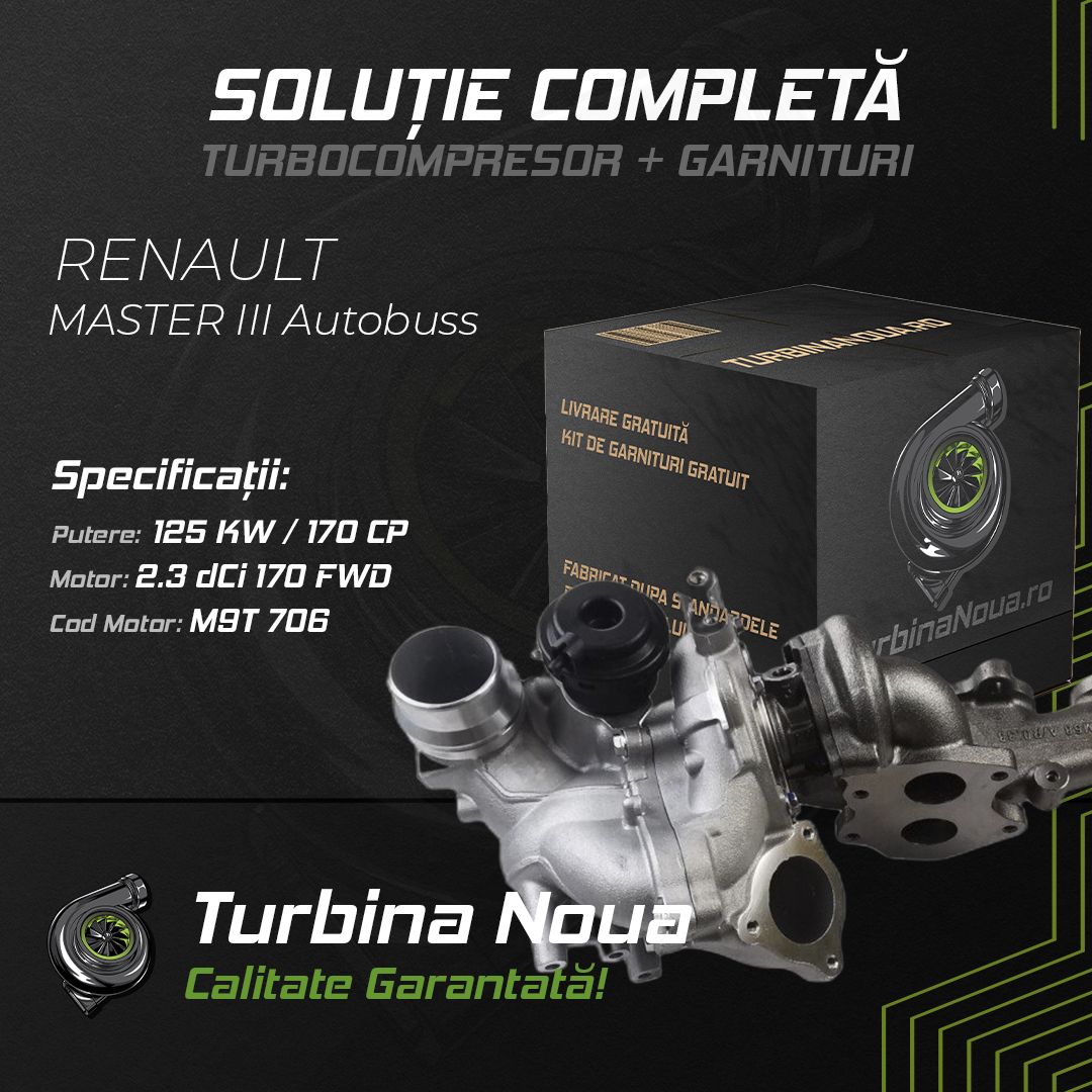 Turbina RENAULT MASTER III Autobuss 2.3 dCi 170 FWD 125 KW / 170 CP Noua - Image 2
