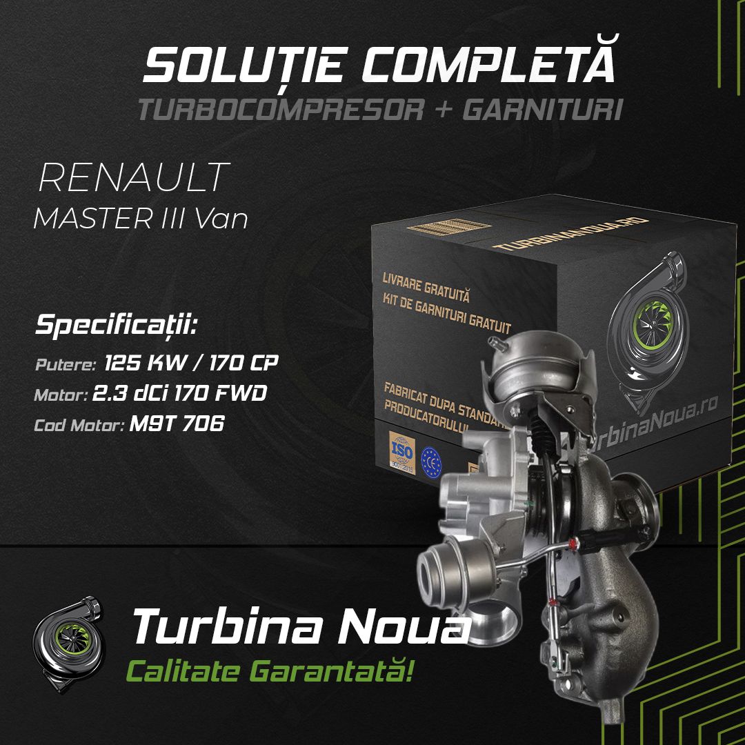 Turbina RENAULT MASTER III Van 2.3 dCi 170 FWD 125 KW / 170 CP Noua - Image 2