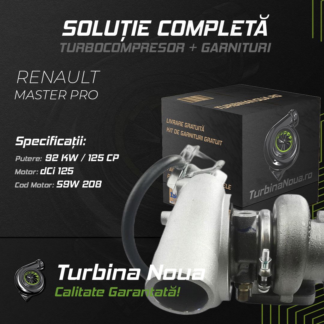 Turbina RENAULT MASTER PRO dCi 125 92 KW / 125 CP Noua - Image 2