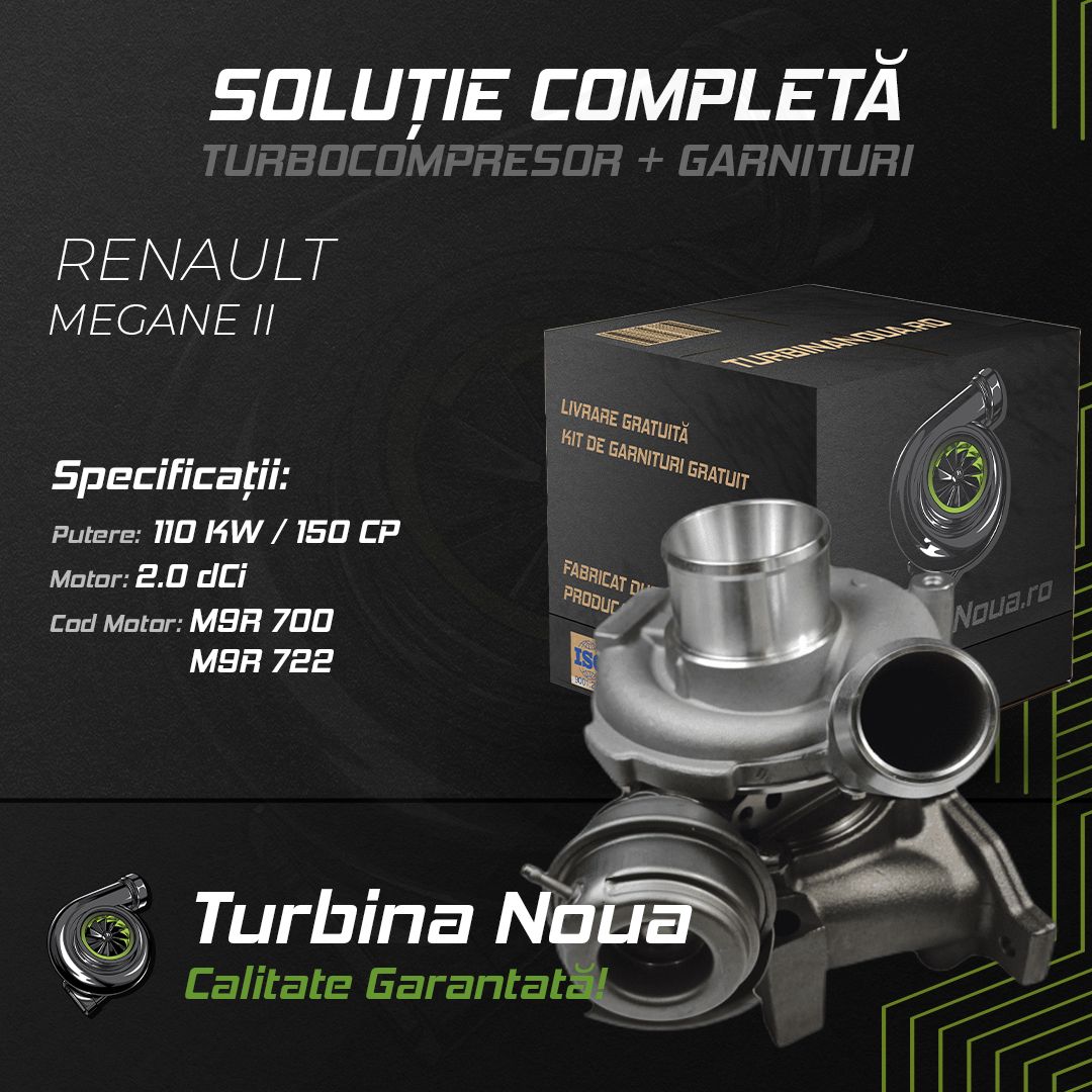 Turbina RENAULT MEGANE II 2.0 dCi 110 KW / 150 CP Noua - Image 2