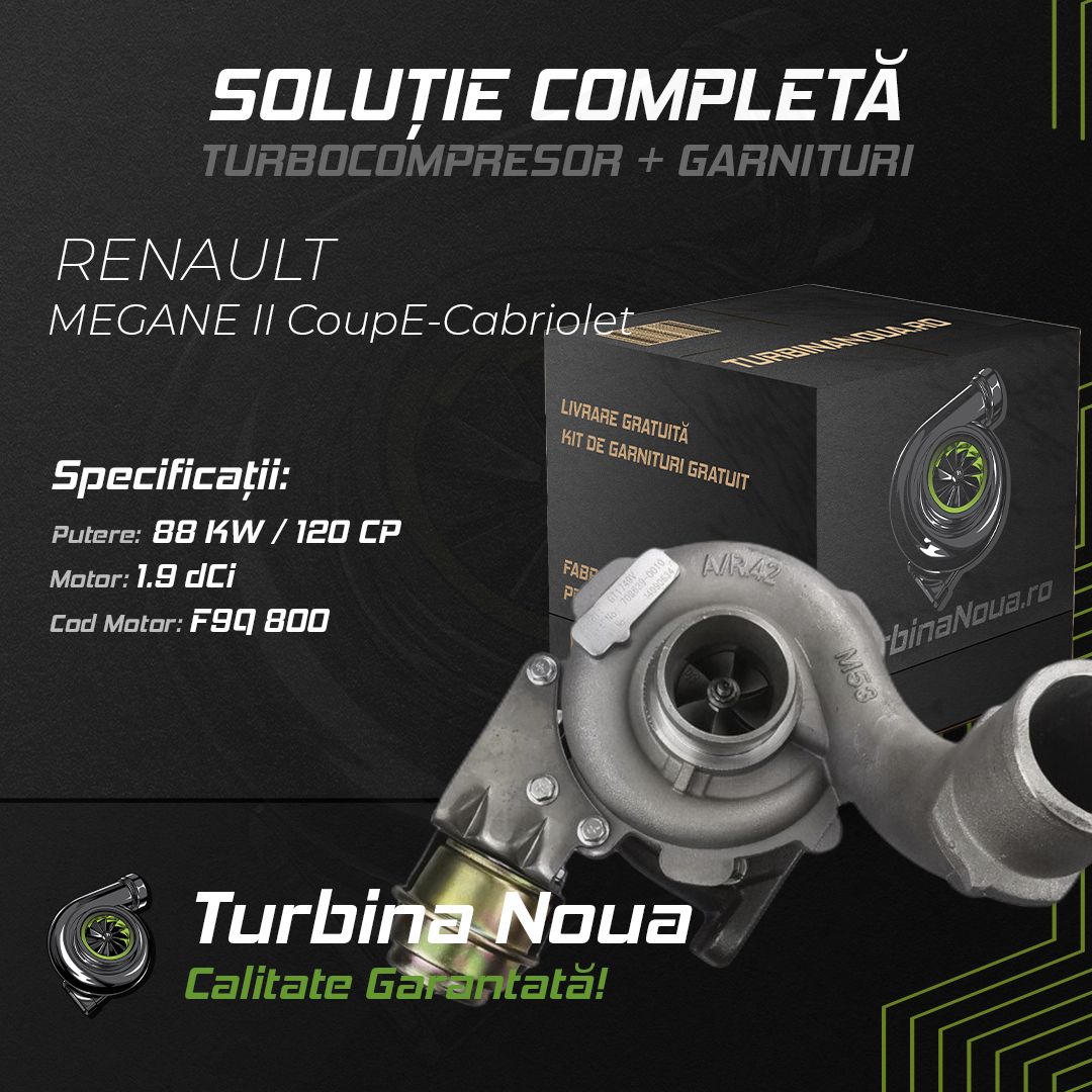 Turbina RENAULT MEGANE II CoupE-Cabriolet 1.9 dCi 88 KW / 120 CP Noua - Image 2