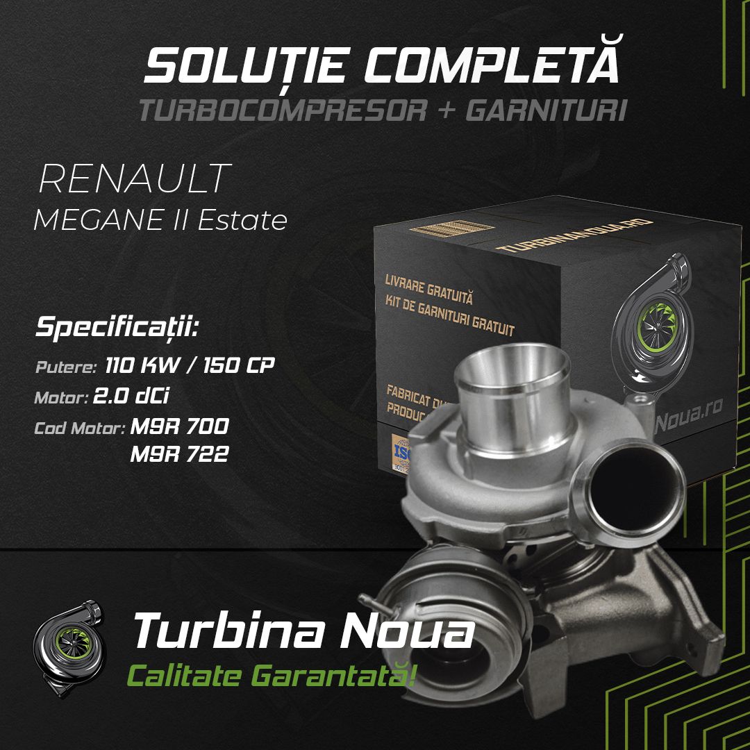 Turbina RENAULT MEGANE II Estate 2.0 dCi 110 KW / 150 CP Noua - Image 2