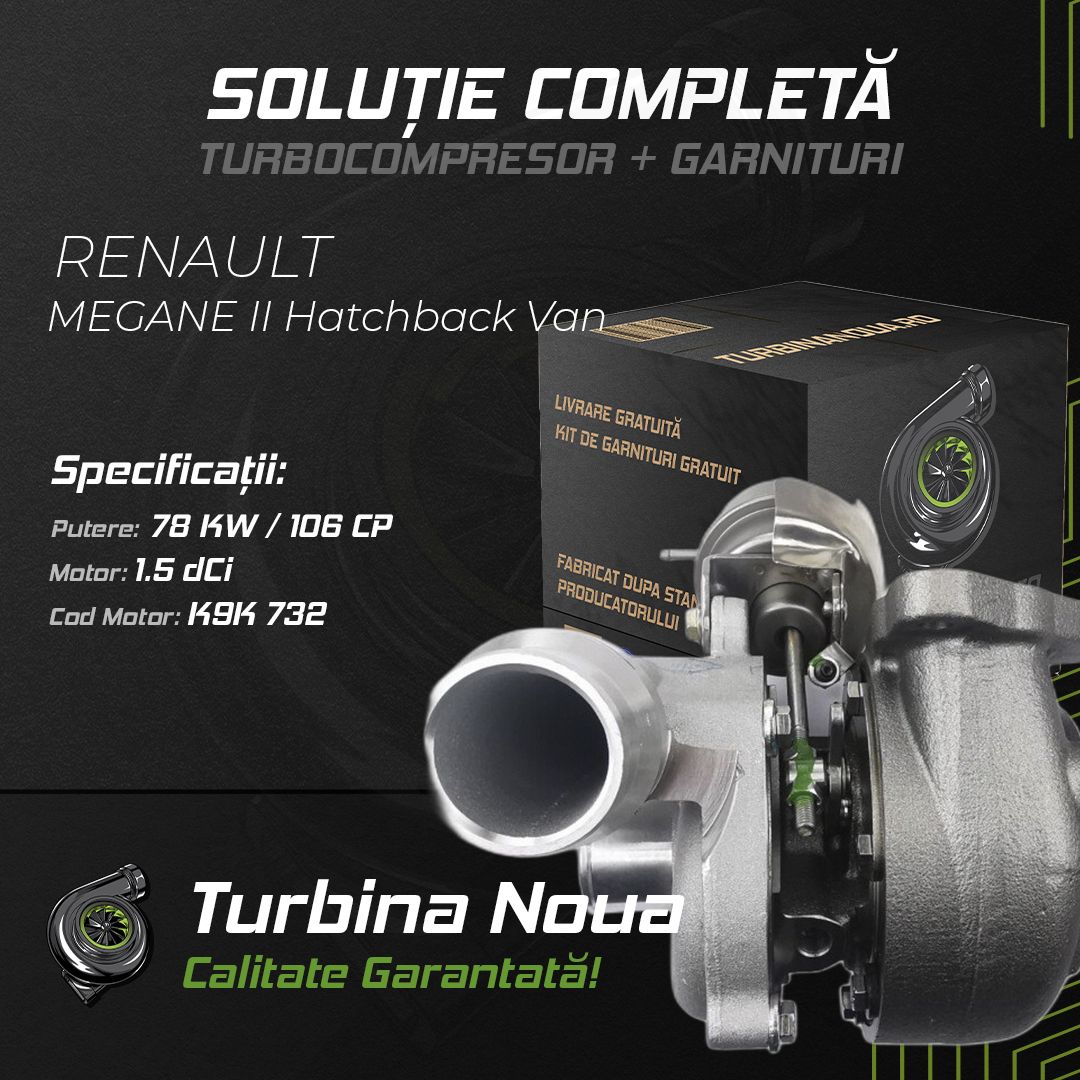 Turbina RENAULT MEGANE II Hatchback Van 1.5 dCi 78 KW / 106 CP Noua - Image 2