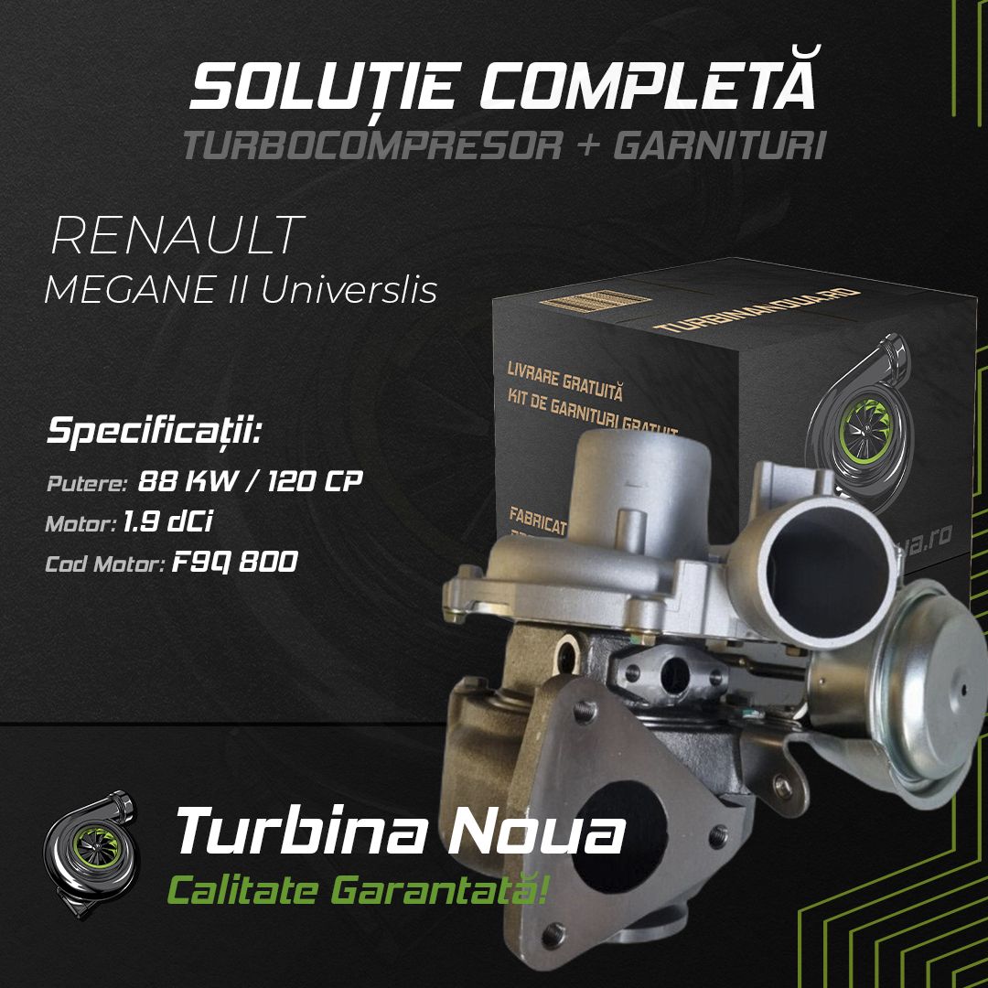 Turbina RENAULT MEGANE II Universlis 1.9 dCi 88 KW / 120 CP Noua - Image 2
