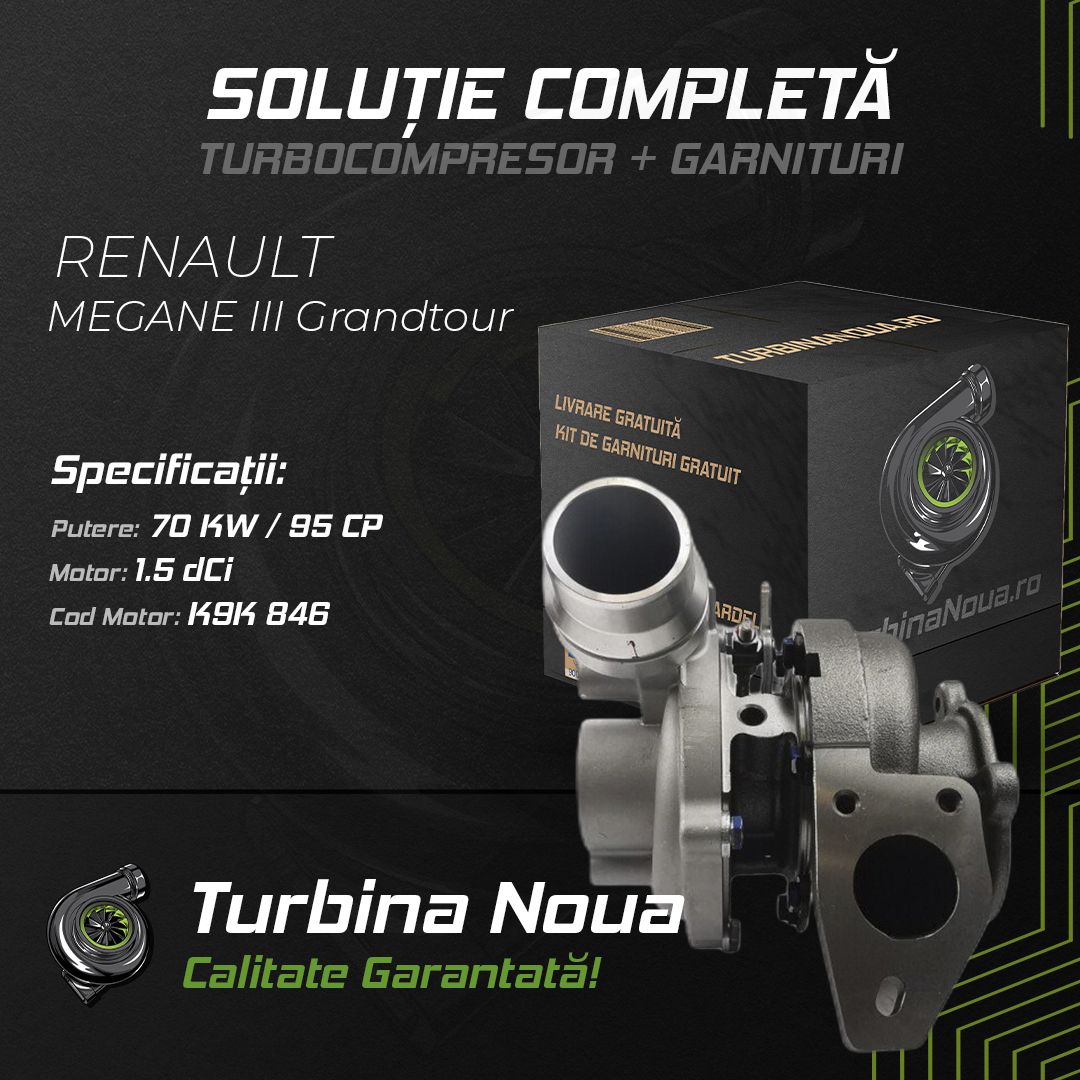 Turbina RENAULT MEGANE III Grandtour 1.5 dCi 70 KW / 95 CP Noua - Image 2